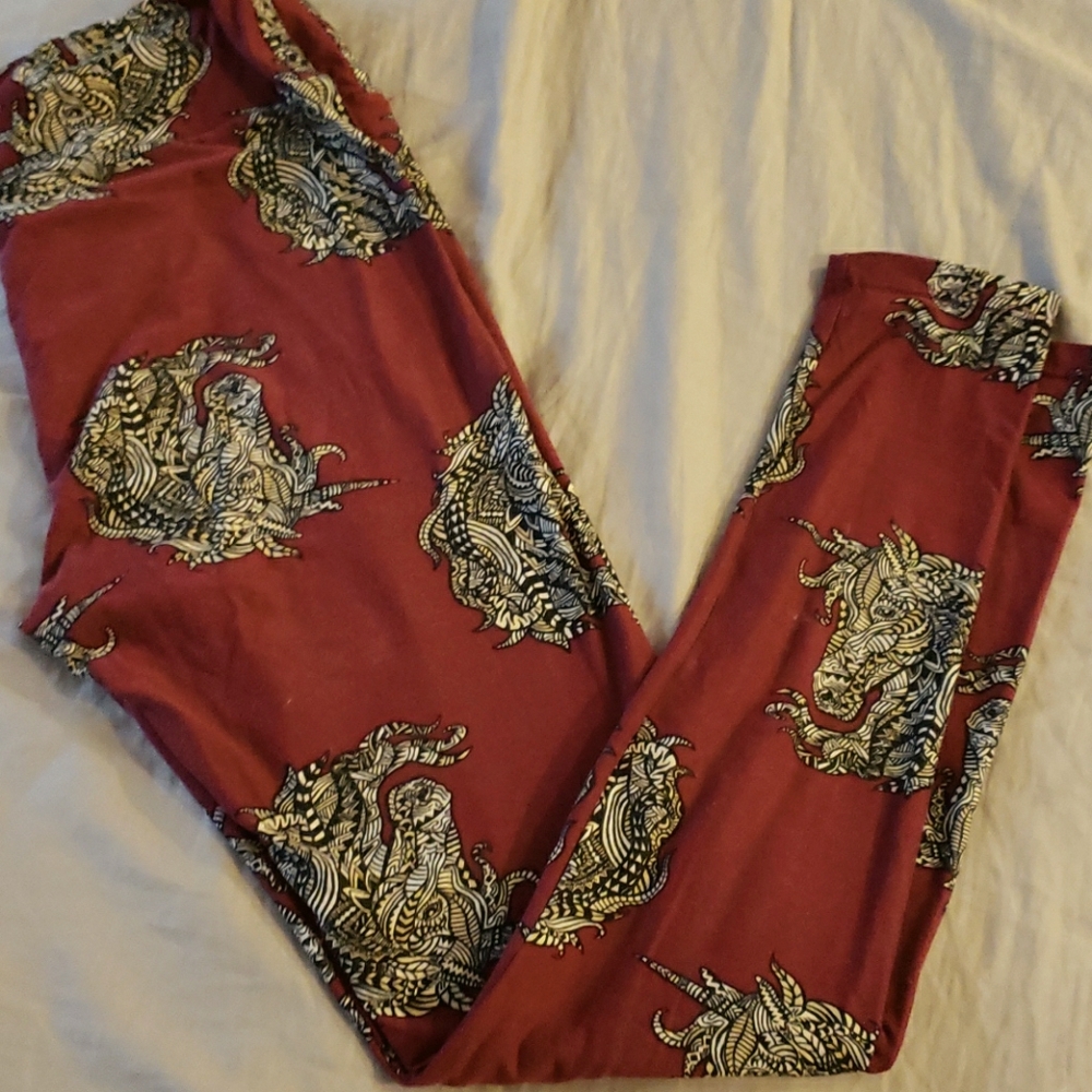 Lula roe one size gently used leggings unicorns